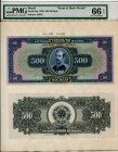 Brazil 500000 Reis 1936 Front & Back Proofs PMG 66 Gem Uncirculated EPQ
P# 92p, N# 220138