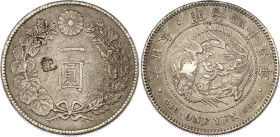 Japan 1 Yen 1912 (45) with Chopmark
Y# A25.3, N# 5505; Silver; Meiji; XF-AUNC