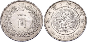 Japan 1 Yen 1914 (3)
Y# 38, N# 14259; Silver; Taisho; XF, planchet flaw