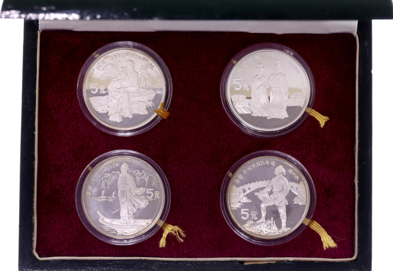 China Republic Set of 4 Coins 1987
KM# PS24; Silver., Proof; 4 x 5 Yuan 1987; I...