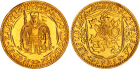 Czechoslovakia 1 Dukat 1925
KM# 8, Fr# 2, N# 19852; Gold (.986) 3.49 g.; Mintage 66279; AUNC