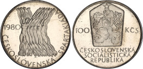 Czechoslovakia 100 Korun 1980 Proof
KM# 101, N# 12654; Silver., Proof; 5th Spartakiade Games; Mintage 10000 pcs; In original sealed box