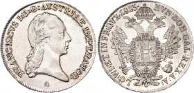Austria 1/2 Taler 1815 A
KM# 2152, N# 33718; Silver; Francis I of Austria; AUNC, Cleaned