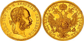 Austria Dukat 1890
KM# 2267, N# 26247; Gold (.986) 3.48 g.; UNC Luster