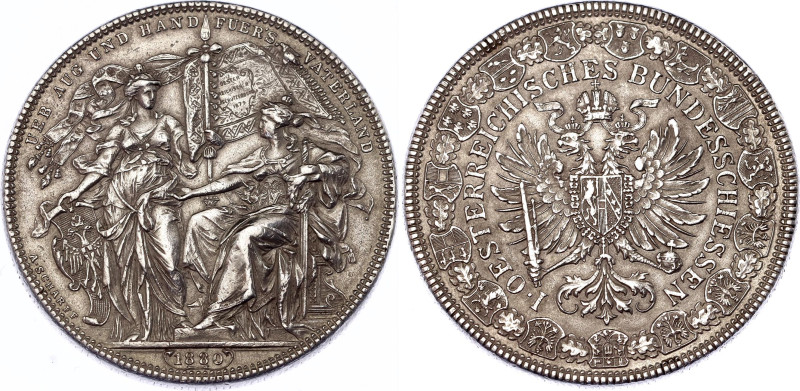 Austria 2 Gulden 1880 Shooting Festival in Vienna
X# M6, Dav# 32; Silver; Franz...