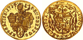 Austrian States Salzburg 1/4 Dukat 1734 NGC MS 67
KM# 330, N# 91156; Gold (.986) 0.875 g., 14 mm.; Leopold Anton von Firmian; UNC, full mint luster. ...