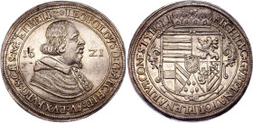 Austrian States Tyrol 1 Taler 1621
KM# 264.5, N# 36867; Silver; Leopold V; UNC with amazing golden toning