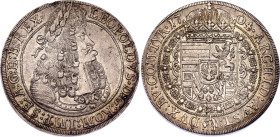 Austrian States Tyrol 1 Taler 1704
KM# 1303.4, N# 78242; Silver; Leopold I; Hall Mint.; AUNC/UNC