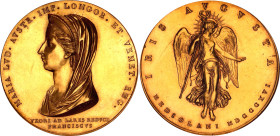 Austrian States Lombardy-Venetia 14 Dukat Medal for Death of Maria Ludovica 1816 PCGS SP61
Montenuovo 2445, Boccolari 228 in silver; Gold (.986) 48.1...