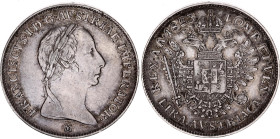 Austrian States Lombardy-Venetia 1 Lira 1823 M
C# 6, N# 38415; Silver; Franz I; XF-AU, patina, rare coin and condition