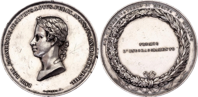 Austrian States Lombardy-Venetia Music Festival Silver Medal 1848
Hauser 4548; ...