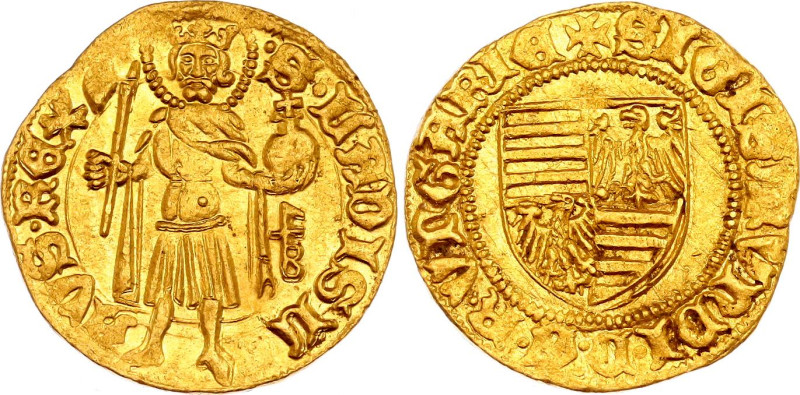 Hungary Goldgulden 1392 - 1392 (ND) Buda
Huszár 572, Pohl D1-3, Lengyel 17/3; G...