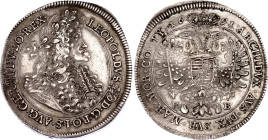 Hungary 1 Taler 1691 KB
KM# 214.2; Silver; Leopold I; XF/AUNC
