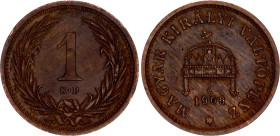 Hungary 1 Filler 1906 KB
KM# 480, N# 7209; Franz Joseph I; XF+