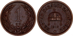 Hungary 1 Filler 1914 KB
KM# 480, N# 7209; Franz Joseph I; XF+