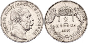 Hungary 2 Korona 1914 KB
KM# 493, N# 10991; Silver; Franz Joseph I. Kremnitz mint; AUNC