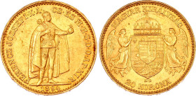Hungary 20 Korona 1894 KB
KM# 486, N# 33163; Gold (.900) 6.78 g; Franz Joseph I. Kremnitz Mint.; UNC
