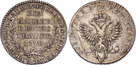 German States Jever 1/2 Reichstaler 1798
KM# 109, N# 31387; Silver; ; Friederike Auguste Sophi; Under Russian Rule.; XF