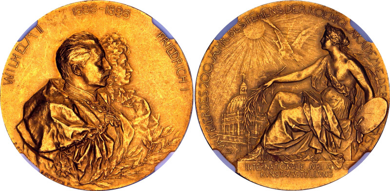 Germany - Empire Prussia 10 Dukat Commemorative Gold Medal "200 Years of the Roy...