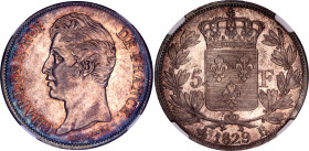 France 5 Francs 1829 B NGC AU 58
KM# 728.2; Charles X (1824-1830). Rouen Mint. Silver, AU-UNC, full mint luster, nice patina.
