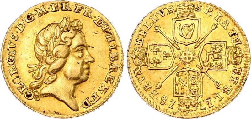 Great Britain 1/4 Guinea 1718
KM# 555, N# 13086; Gold (.917) 2.1 g., 16 mm.; Ge...