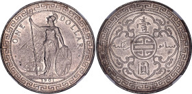 Great Britain Trade Dollar 1901 B NGC MS 62
KM# T5, N# 8472; Silver; Bombay Mint; UNC, nice patina