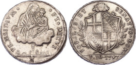 Italian States Bologna 1 Scudo / 10 Paoli 1797
KM# 339, N# 29324; Silver; Revolutionary coinage; VF+