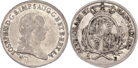 Italian States Milan 1/2 Scudo 1782 LB
KM# 210, N# 96492; Silver; Joseph II; XF-