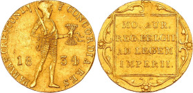 Russia 1 Dukat 1834 for Netherlands
KM# 50.2, N# 24443; Gold (.983) 3.39 g; William I; Note: Struck in Russia; XF