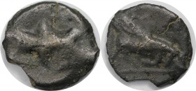 Keltische Münzen. Potin ca. 1. Jhdt. v. Chr., 3.23 g. 17.8 mm. vgl. Dembski, S.66 № 235. Schön-sehr schön