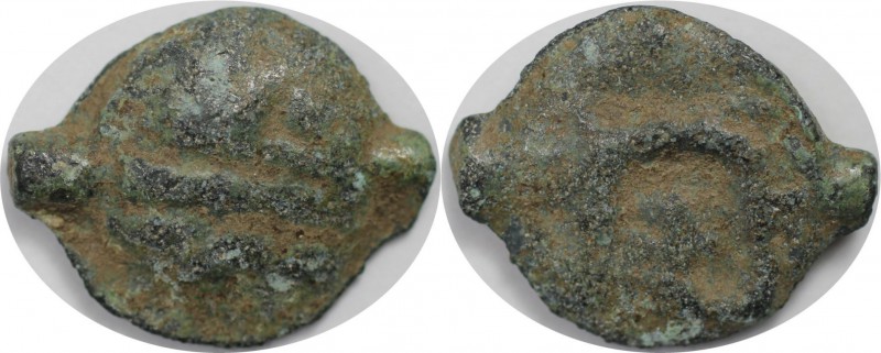 Keltische Münzen, GALLIA. Leuci. Potin ca. 1. Jhdt. v. Chr., 4.16 g. 20.5 mm. Ca...