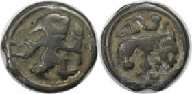 Keltische Münzen, BELGICA. REMI. Potin ca. 2. Jahrhundert v. Chr., 5.20 g. 20.4 mm. Castelin, S.48 №308ff. Schön-sehr schön