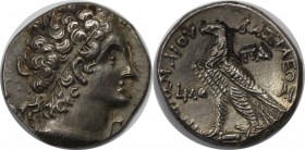 Griechische Münzen, AEGYPTUS. Ptolemäisches Königreich. Ptolemäus VIII Euergetes II (Physcon). AR Tetradrachme 145-116 v. Chr, zweite Herrschaft, 145-...