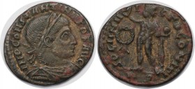 Römische Münzen, MÜNZEN DER RÖMISCHEN KAISERZEIT. Constantin d. Gr. 306-337 n. Chr. Red Follis (Rom), 19 mm. Vs: IMP CONSTANTINVS PF AVG Rs: SOLI INVI...
