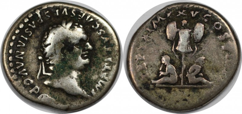 Römische Münzen, MÜNZEN DER RÖMISCHEN KAISERZEIT. Titus, 79-81 n. Chr, AR-Denar ...
