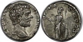 Römische Münzen, MÜNZEN DER RÖMISCHEN KAISERZEIT. Clodius Albinus, 193-197 n. Chr, AR-Denar. Silber. 3.63 g. Sehr schön+