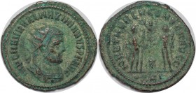 Römische Münzen, MÜNZEN DER RÖMISCHEN KAISERZEIT. Maximianus Herculius, 286-310 n.Chr, Antoninianus. Kopf des Kaisers / Kaiser und Jupiter. Z in cente...