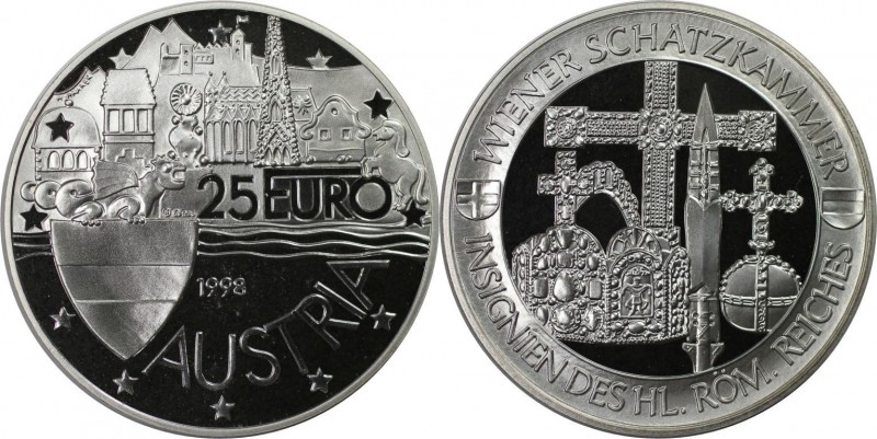 RDR – Habsburg – Österreich, REPUBLIK ÖSTERREICH. Vienna Treasury. Medaille "25 ...