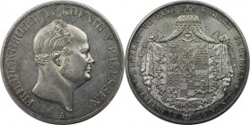 Altdeutsche Münzen und Medaillen, BRANDENBURG IN PREUSSEN. Friedrich Wilhelm IV (1840-1861). Vereinsdoppeltaler 1856 A, Silber. 37,08 g. Dav. 772, AKS...