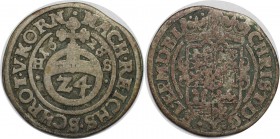 Altdeutsche Münzen und Medaillen, BRAUNSCHWEIG-LÜNEBURG-CELLE. Christian von Minden (1611-1633). 1/24 Taler 1628 HS, Silber. KM #55. Schön