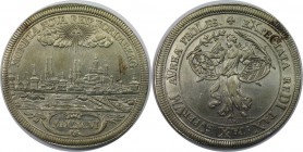 Altdeutsche Münzen und Medaillen, NÜRNBERG, STADT. Reichstaler 1696, auf die Vorverhandlungen zum Frieden von Rijswijk, Silber. 29,07 g. Dav. 5668, Ke...