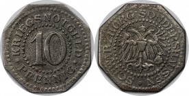 Deutsche Münzen und Medaillen ab 1871, DEUTSCHE NEBENGEBIETE. Fürstentum Schwarzburg-Sondershausen. 10 Pfennig 1918-1923. Jaeger N7. Sehr Schön-Vorzüg...
