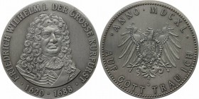 Deutsche Münzen und Medaillen ab 1945, BUNDESREPUBLIK DEUTSCHLAND. Kunst Medaille Friedrich Wilhelm I Kurfürst (1620 - 1688), Auf Gott Trau Ich. 32 mm...