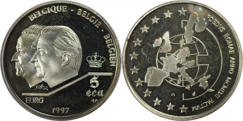 Europäische Münzen und Medaillen, Belgien / Belgium. 40 Jahre Römische Verträge ...