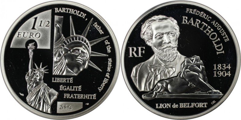 Europäische Münzen und Medaillen, Frankreich / France. 100. Todestag von Frederi...
