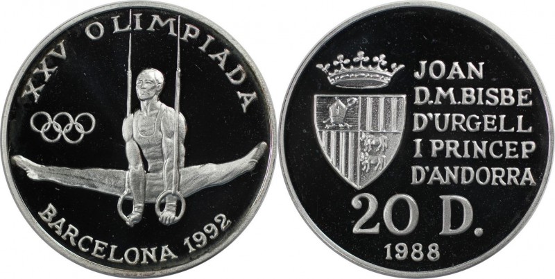 Weltmünzen und Medaillen, Andorra. "1992 Olympische Sommerspiele in Barcelona". ...