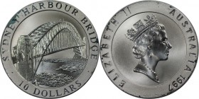 Weltmünzen und Medaillen, Australien / Australia. Sydney Harbour Bridge. 10 Dollars 1997, Silber. 0.67 OZ. KM 15. Polierte Platte