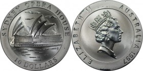 Weltmünzen und Medaillen, Australien / Australia. Sydney Opera. 10 Dollars 1997, Silber. 0.67 OZ. KM 353. Polierte Platte