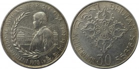 Weltmünzen und Medaillen, Bhutan. FAO - Internationales Frauenjahr. 30 Ngultrums 1975, Silber. 0.40 OZ. KM 44. Stempelglanz