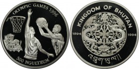 Weltmünzen und Medaillen, Bhutan. 300 Ngultrums 1994, Silber. 0.93 OZ. Polierte Platte